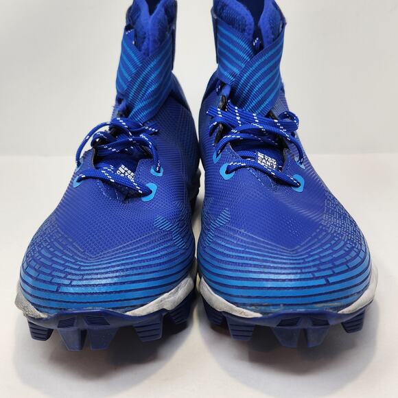 Under Armour Highlight Franchise Blue Football Cleats Men Size 9.5 High Top - Picture 3 of 8